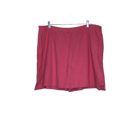 Sport Savvy‎ Plus Size 2X Womens Skort Coral Stretch Casual Golf Pull On Stretch - Picture 1 of 5